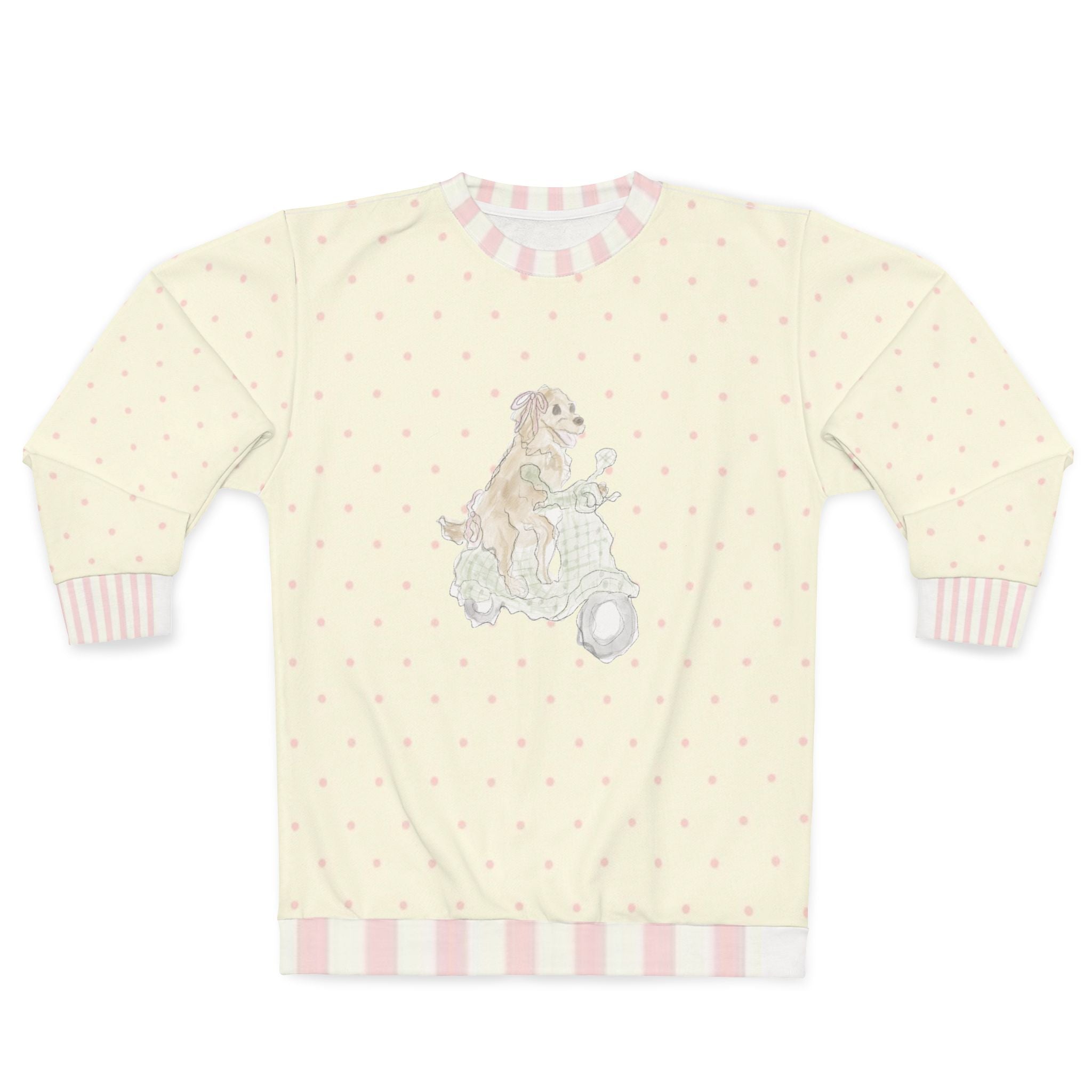 Polka Pink Crewneck