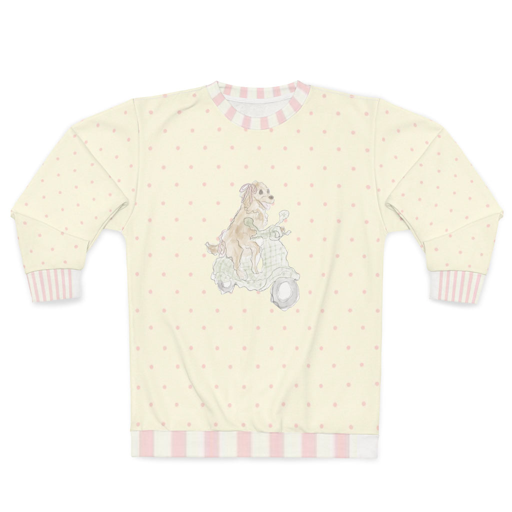 Polka Pink Crewneck